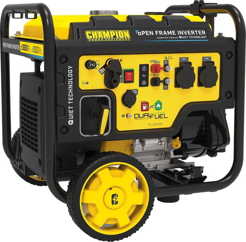 Генератор інверторний газ/бензин Champion 3.6 кВт (CPG4000DHY-DF-EU)